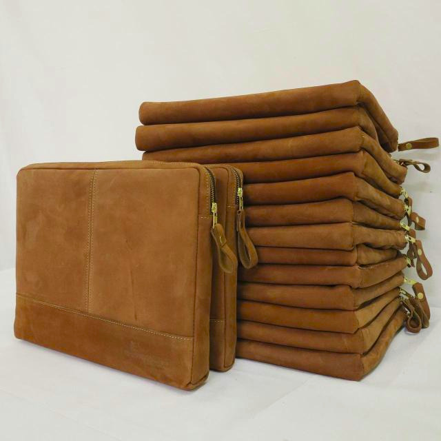 Leather-laptop-sleeve.jpg Genuine Leather Laptop Sleeve - Customized - Image 1