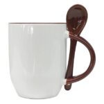 Two-Tone Spoon Mug – Stylish Ceramic Coffee Mug with Spoon - Image 5