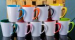 Two-Tone Concave Mug – Modern Ceramic Coffee Mug