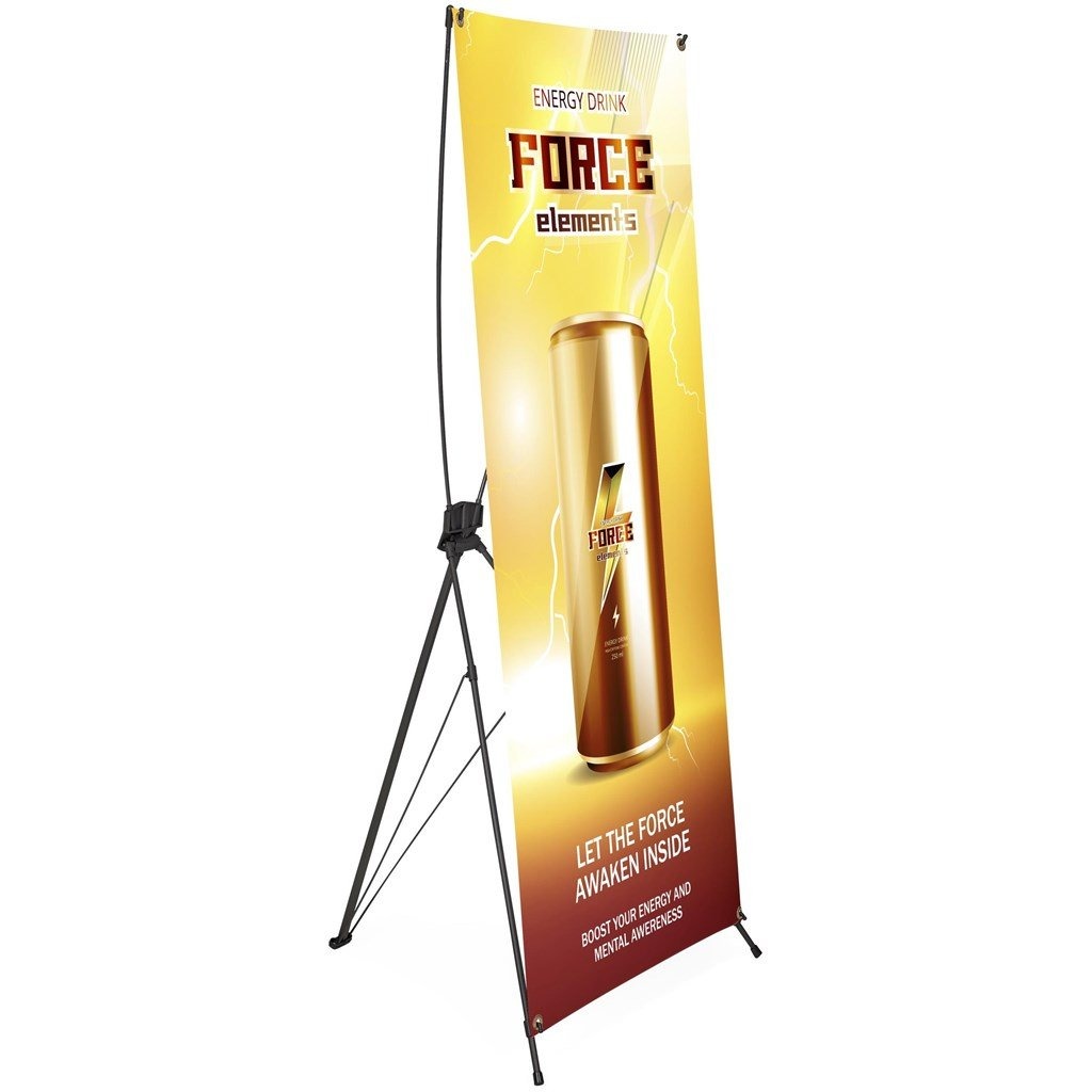 x-banner-001.jpg X-Banner – Lightweight Promotional Banner - Image 1